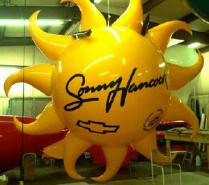 Sun shape helium advertising balloon
